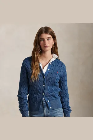 Ralph Lauren Kabelgebreid vest met ronde hals
