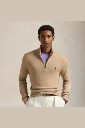Ralph Lauren Katoenen trui met kwartrits