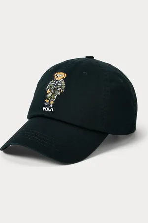 Ralph Lauren Keperstof baseballpet met Polo Bear