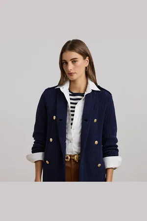 Ralph Lauren Ribgebreid double-breasted jasje