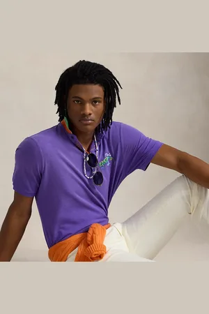 Ralph Lauren Classic fit geborduurd mesh Polo-shirt