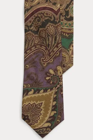 Ralph Lauren Kasjmier-zijden das in paisleyprint