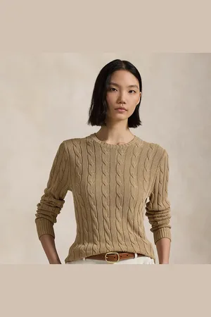 Ralph Lauren Kabelgebreide trui met ronde hals