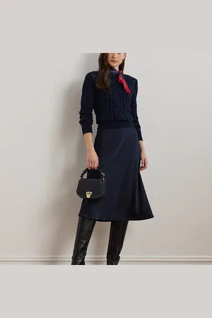 Ralph Lauren Tanner medium denim crossbodytas