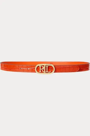 Ralph Lauren Omkeerbare smalle riem met logo