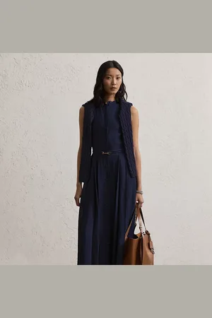 Ralph Lauren Kennedi mouwloze linnen jurk
