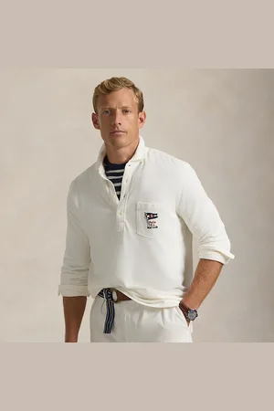Ralph Lauren Mesh Polo-shirt met nautisch borduursel
