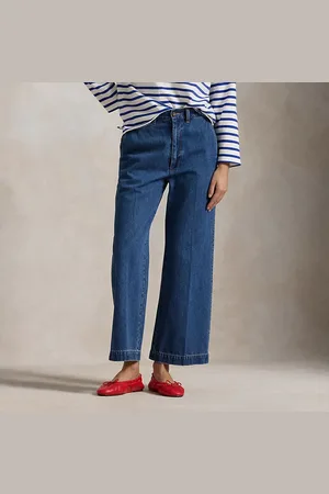 Ralph Lauren Cropped jeans met wijde pijp