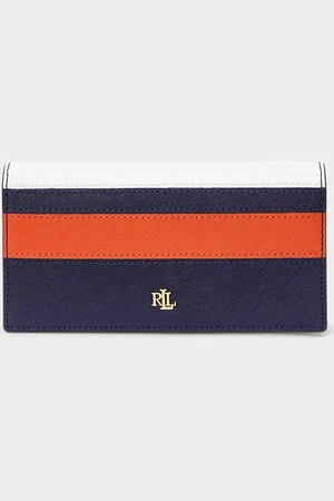 Ralph Lauren Dunne gearceerd leren portemonnee