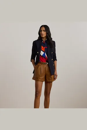Ralph Lauren Geplooide lamsleren short