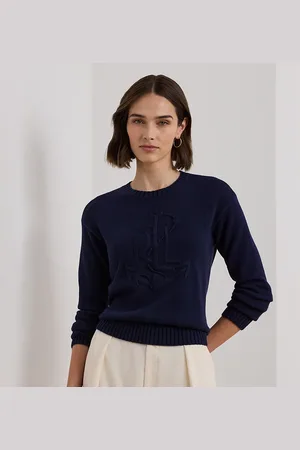 Ralph Lauren Gekamde katoenen trui met ankerlogo