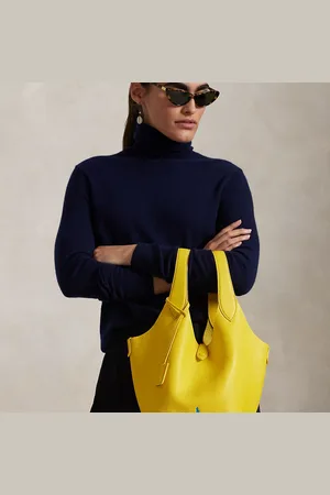 Ralph Lauren Leren Polo Play draagtas