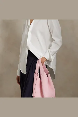 Ralph Lauren Leren Polo Play draagtas