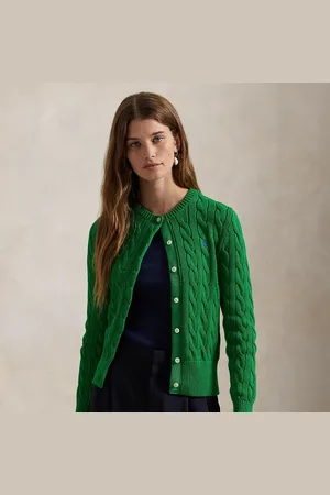 Ralph Lauren Kabelgebreid vest met ronde hals