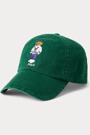 Ralph Lauren Keperstof baseballpet met Polo Bear