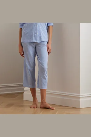 Ralph Lauren Gestreepte katoenjersey capri-pyjamaset