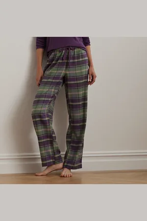 Ralph Lauren Geruite henley-pyjamaset van katoenmix