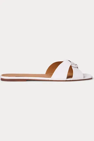 Ralph Lauren Gegranuleerd leren sandaal met O-ring