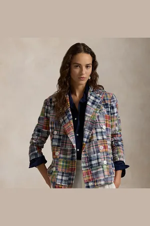 Ralph Lauren Double-breasted blazer geruit katoen