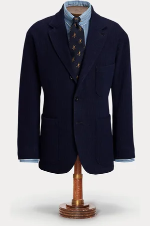 Ralph Lauren Ongeconstrueerd jacquardgebreid colbert