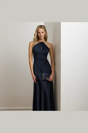 Ralph Lauren Satijnen charmeuse halterjurk