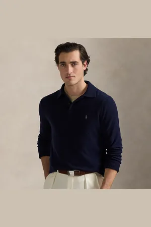 Ralph Lauren Wol-katoenen trui met polokraag