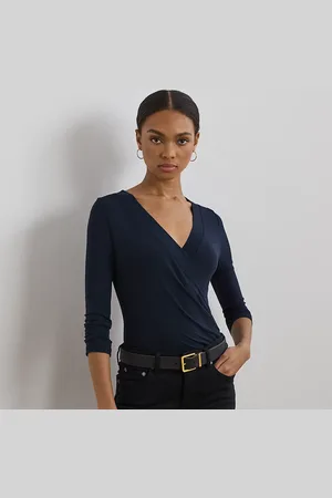 Ralph Lauren Jersey top met overslag