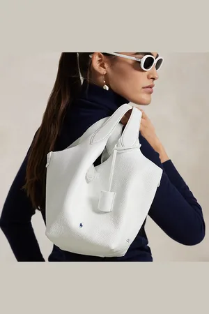 Ralph Lauren Leren Polo Play draagtas