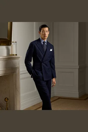 Ralph Lauren Kent handgemaakt kostuum met krijtstreep
