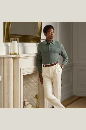 Ralph Lauren Gregory handgemaakte wollen broek