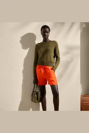 Ralph Lauren Tracy geplooide linnen short