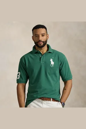Ralph Lauren Grotere Maten - Mesh Polo-shirt met Big Pony