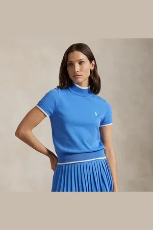 Ralph Lauren Trui met opstaande boord en korte mouw