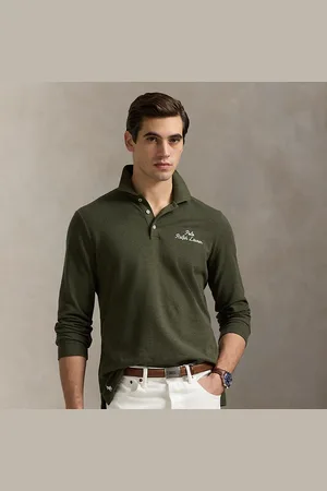 Ralph Lauren Classic fit mesh Polo-shirt met logo
