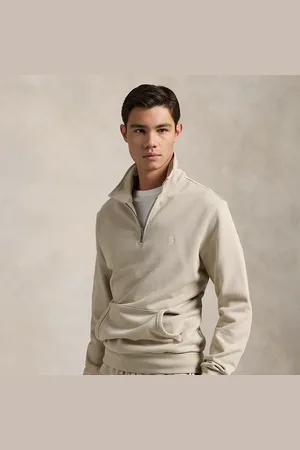 Ralph Lauren Loopback fleece sweatshirt met kwartrits