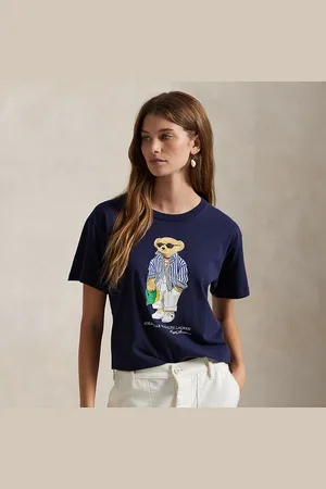 Ralph Lauren Katoenen jersey T-shirt met Polo Bear