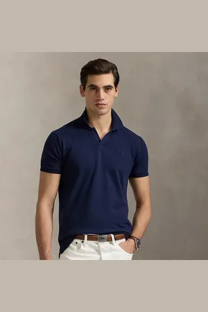 Ralph Lauren Custom slim mesh Polo-shirt met stretch