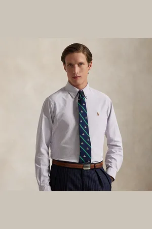 Ralph Lauren Custom fit gestreept Oxford overhemd