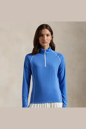 Ralph Lauren Jersey met kwartrits en stretch