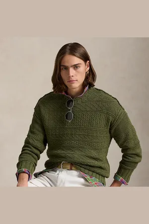 Ralph Lauren Linnen-katoenen trui met textuur