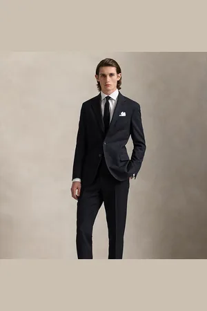 Ralph Lauren Tailored fit wollen-katoenen Polo kostuum