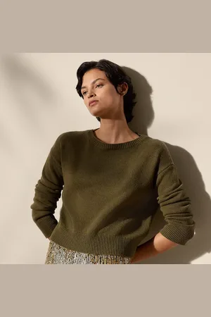 Ralph Lauren Oversized kasjmier trui met boothals