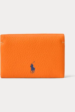 Ralph Lauren Leren Polo Play kaarthouder met knoop