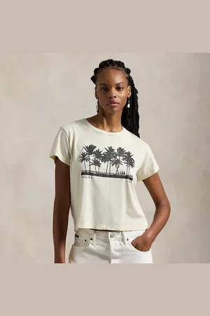 Ralph Lauren Shrunken fit grafisch jersey T-shirt