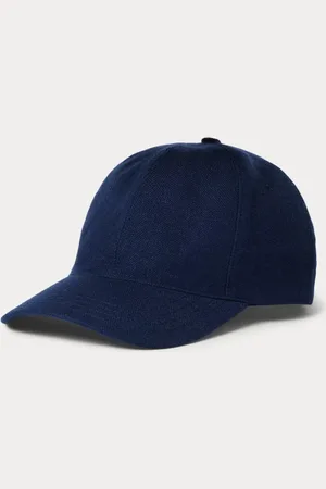 Ralph Lauren Baseballpet in wolmix met visgraatmotief