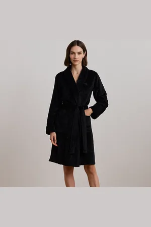 Ralph Lauren Badjas met sjaalkraag en Aran-patroon
