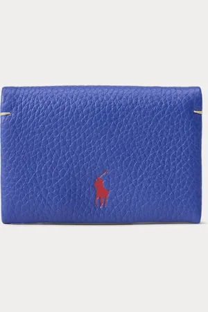 Ralph Lauren Leren Polo Play kaarthouder met knoop