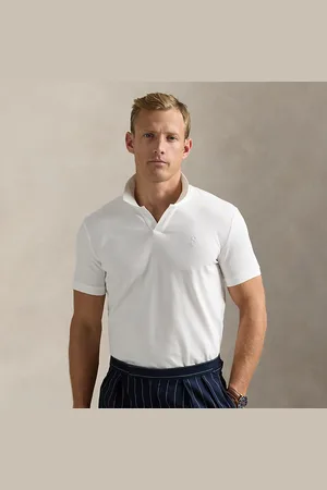 Ralph Lauren Custom slim mesh Polo-shirt met stretch