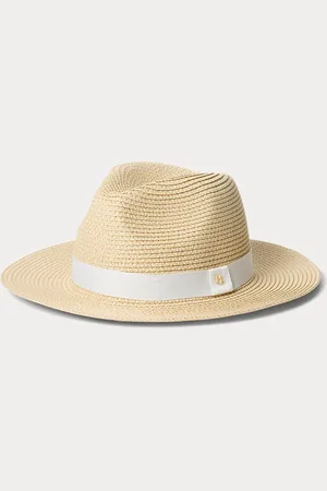 Ralph Lauren Opvouwbare fedora van stro