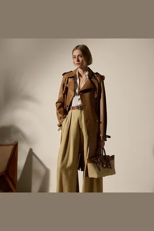Ralph Lauren Niles lamsleren trenchcoat